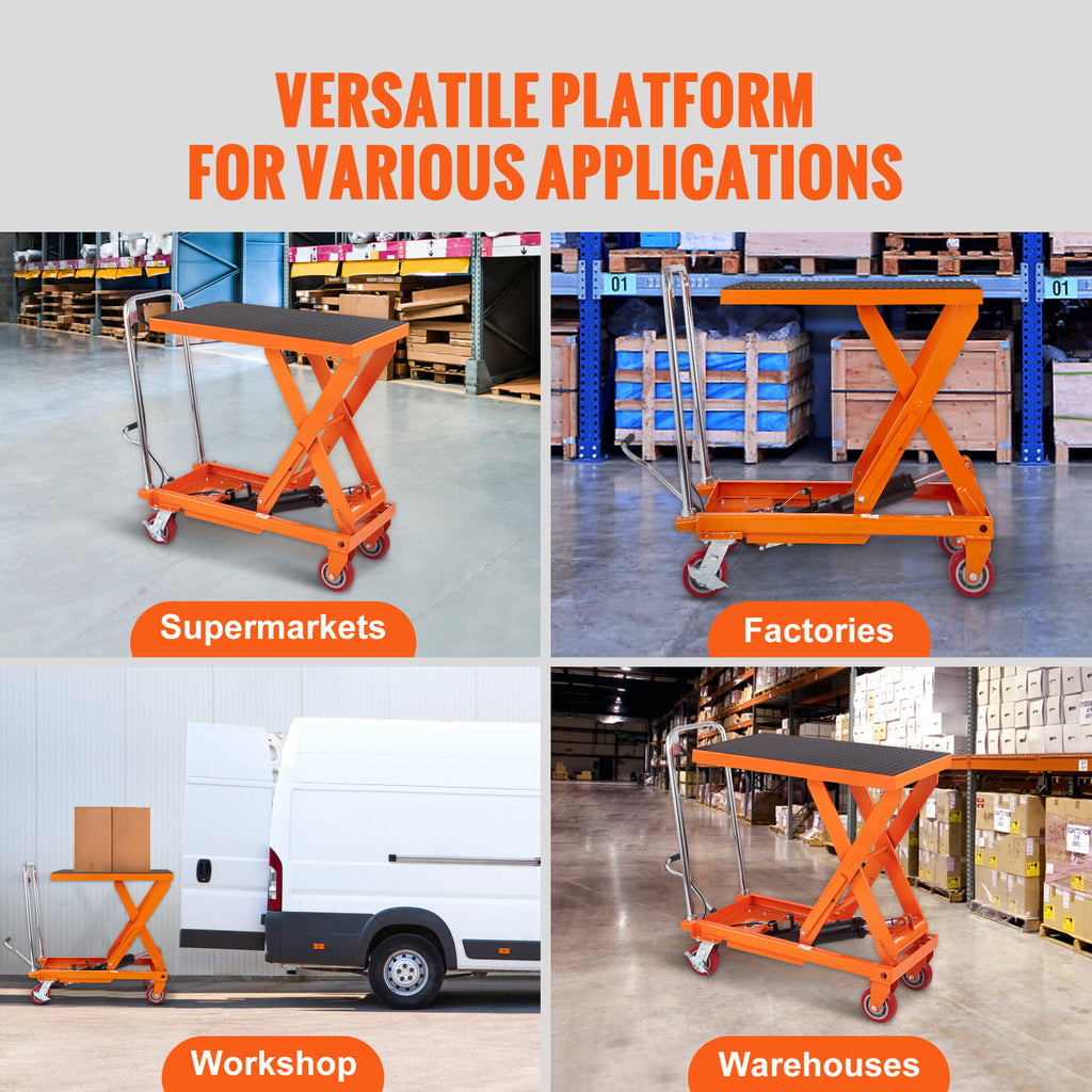 VEVOR 500 kg Hydraulic Scissor Lift Table