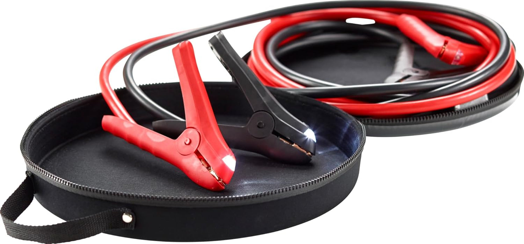 AEG Starthilfekabel Alu-Tec, Für 12 Volt Und 24 Volt, in Aufbewahrungstasche, 2 X 3M, Erfüllt DIN 72553